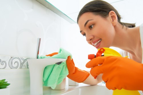 Local cleaner preparing a guest-ready apartment in W4