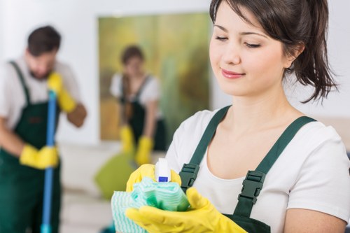 Steam carpet cleaning for a local office space in W4