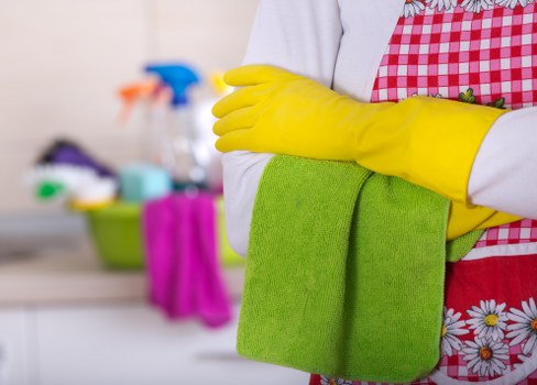 Preparing for a regular cleaning visit in a W4 property