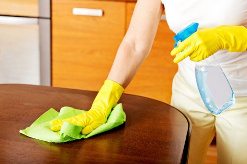 Local W4 cleaning team preparing a property after renovation work